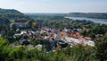 Kazimierz Dolny Church Hill and Valley in the summer Royalty Free Stock Photo