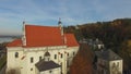 Kazimierz Dolny, the Parish Church near, aerial view