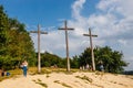 Three Crosses ` Hill in Kazimierz Dolny,Poland Royalty Free Stock Photo