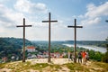 Three Crosses ` Hill in Kazimierz Dolny,Poland Royalty Free Stock Photo