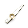 Kazoo musical instrument isolated top view