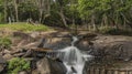 Kbal Spean waterfall and jungle in Cambodia mountains Royalty Free Stock Photo