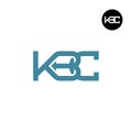 KBC Logo Letter Monogram Design Royalty Free Stock Photo