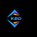 KBD abstract technology logo design on Black background. KBD creative initials letter logo concept Royalty Free Stock Photo
