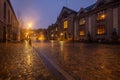 Copenhagen University during a rain shower