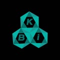 KBI creative minimalist letter logo. KBI unique vector initials alphabet letter logo designKBI creative minimalist letter logo. Royalty Free Stock Photo