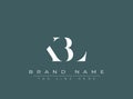 KBL abstract letter logo design Royalty Free Stock Photo