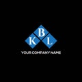 KBL letter logo design on BLACK background. KBL creative initials letter logo concept. KBL letter design Royalty Free Stock Photo