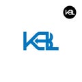 KBL Logo Letter Monogram Design Royalty Free Stock Photo