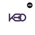 KBO Logo Letter Monogram Design Royalty Free Stock Photo