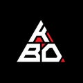 KBO triangle letter logo design with triangle shape. KBO triangle logo design monogram. KBO triangle vector logo template with red Royalty Free Stock Photo