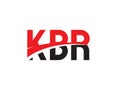 KBR Letter Initial Logo Design Vector Illustration Royalty Free Stock Photo