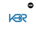 KBR Logo Letter Monogram Design Royalty Free Stock Photo