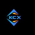 KCX abstract technology logo design on Black background. KCX creative initials letter logo concept Royalty Free Stock Photo