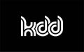 KDD Creative Unique Modern Letter Logo Design Royalty Free Stock Photo