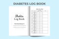 KDP interior diabetes tracker notebook. Weekly diabetes tracker log book. Medical tracker journal. KDP interior log book. Medical
