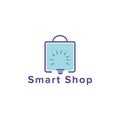 Smart Bulb Shopping logo design