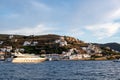 Kea island, Tzia, summer holidays destination Greece. Vourkari marina in the afternoon