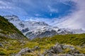 Kea Point Track in Mount Cook National Park Royalty Free Stock Photo