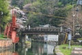 a Keage Incline lined with cherry trees in Higashiyama, Kyoto