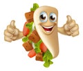 Kebab Mascot Character Royalty Free Stock Photo