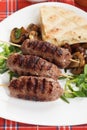 Kebab, minced meat skewer Royalty Free Stock Photo