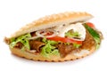 Kebab sandwich Royalty Free Stock Photo