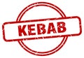 kebab stamp. kebab round grunge sign.