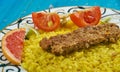 Persian Pan Kebab Royalty Free Stock Photo