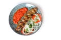 Kebab with tomato sause Royalty Free Stock Photo