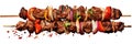 Kebabs On Isolated Background