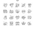 Kebabs Well-crafted Pixel Perfect Vector Thin Line Icons 30 2x Grid for Web Graphics and Apps.