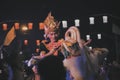 Kecak Dancer Show in Indonesia Royalty Free Stock Photo