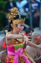 The Kecak Fire Dance at Uluwatu Temple, Bali, Indonesia Royalty Free Stock Photo