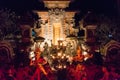 Kecak Fire and Trance Dance at Pura Dalem Taman Kaja, Ubud, Bali, Indonesia