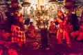 Kecak Fire and Trance Dance at Pura Dalem Taman Kaja, Ubud, Bali, Indonesia