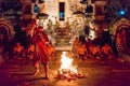 Kecak Fire and Trance Dance at Pura Dalem Taman Kaja, Ubud, Bali, Indonesia