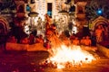 Kecak Fire and Trance Dance at Pura Dalem Taman Kaja, Ubud, Bali, Indonesia