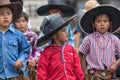 Kechwa children are prticipating at Inti Raymi festival