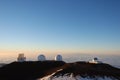 Keck Observatories at sunset Royalty Free Stock Photo