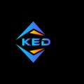 KED abstract technology logo design on Black background. KED creative initials letter logo concept Royalty Free Stock Photo