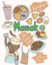 Kedai Mamak meaning the most famouse food in Malaysia