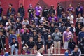 The supporters of Persik Kediri. Persik is one of the Indonesian football club