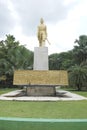 Kediri, East Java Indonesia - February 10th, 2021: Monument of Mayor Bismo on Kediri town square