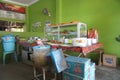 Kediri, East Java Indonesia - February 10th, 2021: Warung is indonesian traditional restaurant