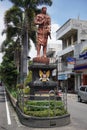 Kediri, East Java, Indonesia - March 10th, 2020: The monument of Panji Asmoro Bangun in Kediri