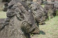 Kediri, East Java Indonesia - March 15th, 2021: The ruins of surowono temple in Kediri, East Java Indonesia