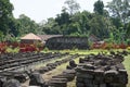 Kediri, East Java Indonesia - March 15th, 2021: The ruins of surowono temple in Kediri, East Java Indonesia