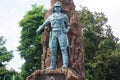 Kediri-Syu PETA monument in Kediri. The statue holding sword and keris Javanese weapon