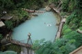 Kedung Pedut nature tourism, natural and fresh swimming pool tourism, with beautiful blue water